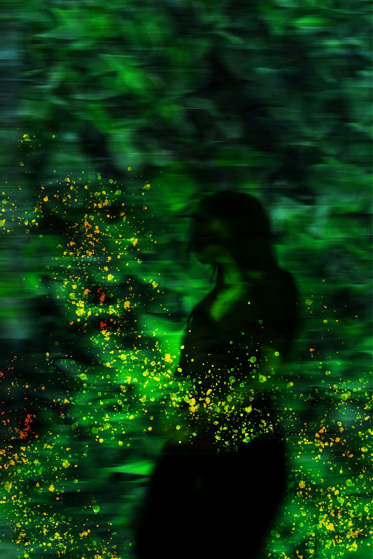 Dread II: a darker, more disorienting environment around a figure nearly lost in motion.